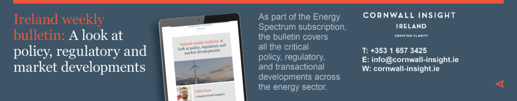 Advertising our Irish weekly bulletin which covers all the critical policy, regulatory and transactional developments across the energy sector.